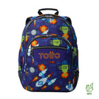 Conjunto Escolar TOTTO - Mochila Rayol + Lancheira Borrador + Estojo Tablero 8FK