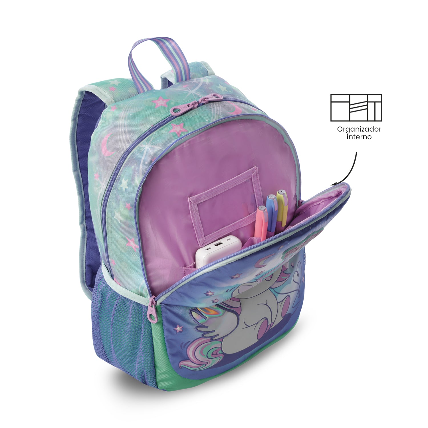 Conjunto Mochila M 6 a 7 anos+Lancheira+Estojo MAGIC DREAMS 6DJ
