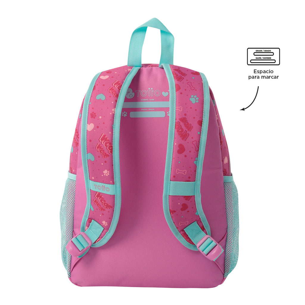 Conjunto Mochila M 6 a 7 anos+Lancheira+Estojo DOGGY LOVE 1K6