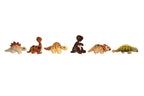 Conjunto de 6 Peluches Dinossauros – Aventura Pré-Histórica Suave e Divertida