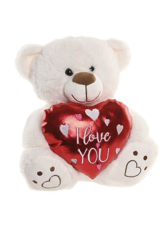 Kit Amor Especial | Peluche I LOVE YOU e Vela Coração | Urso Disponível em 2 Cores