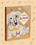 Kit Criativo "Calm and Peace – Colouring Animals" + Estojo TOTTO | Bloco de Desenho | Lápis de Cor FABER-CATELL | Acessórios para desenhar