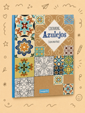 Kit Criativo "Calm and Peace – Colouring Azulejos" + Estojo TOTTO | Bloco de Desenho | Lápis de Cor FABER-CATELL | Acessórios para desenhar
