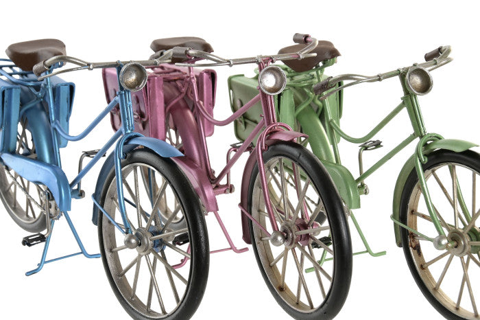 Bicicleta Vintage com Bolsas em Metal | Decoração Retro | Disponível em 3 Cores