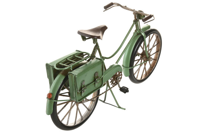 Bicicleta Vintage com Bolsas em Metal | Decoração Retro | Disponível em 3 Cores