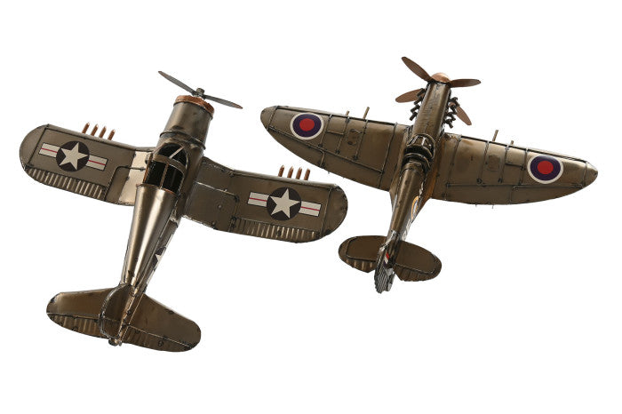 Avião Vintage em Metal | Decoração Retro e Colecionável | Disponível em 2 Modelos