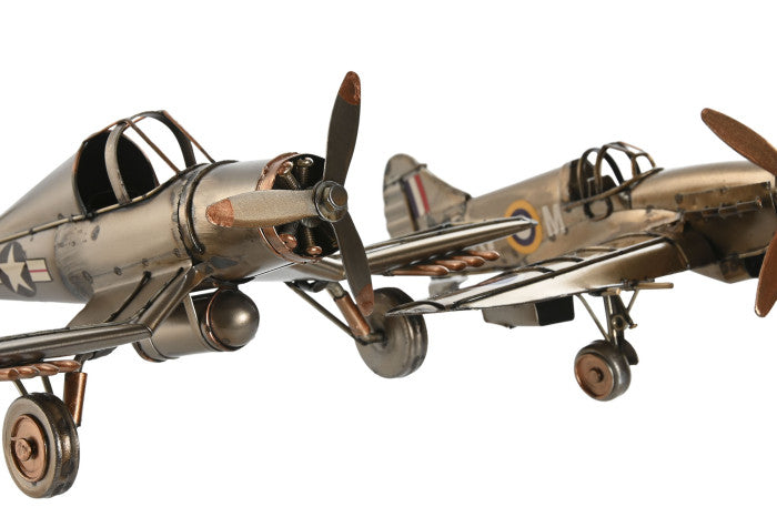 Avião Vintage em Metal | Decoração Retro e Colecionável | Disponível em 2 Modelos