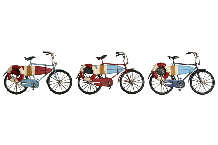 Bicicleta com Prancha de Surf em Metal | Decoração Vintage | Disponível em 3 Cores