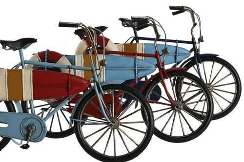 Bicicleta com Prancha de Surf em Metal | Decoração Vintage | Disponível em 3 Cores