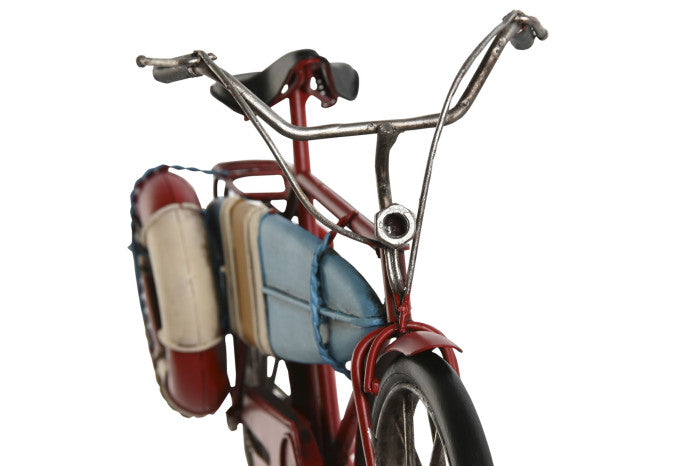 Bicicleta com Prancha de Surf em Metal | Decoração Vintage | Disponível em 3 Cores